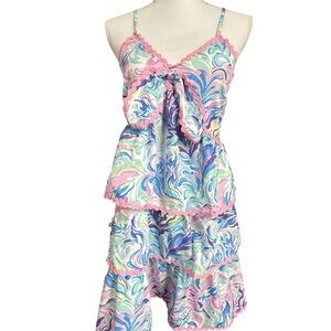 Simply Southern Watercolor Babydoll Dress w/ Ric-Rac Trim Small NWT